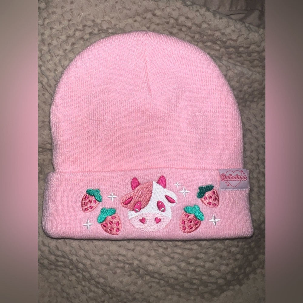 embroidered beanie